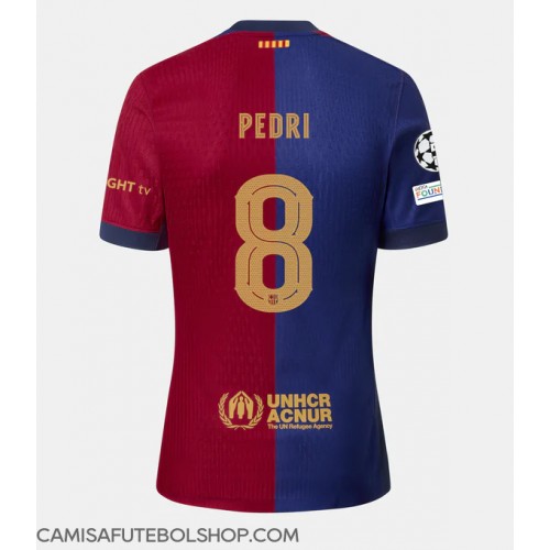 Camisa de time de futebol Barcelona Pedri Gonzalez #8 Replicas 1º Equipamento 2024-25 Manga Curta